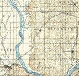 1893 Topo Map of Fremont Nebraska Ashland