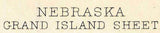1895 Topo Map of Grand Island Nebraska Alda Abbott