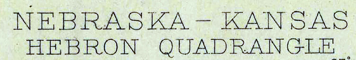 1898 Topo Map of Hebron Nebraska Davenport