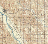 1899 Topo Map of Loup Nebraska North Fork River