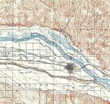 1899 Topo Map of North Platte Nebraska Platte River