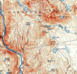 1903 Topo Map of Bingham Maine Moscow