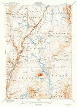 1905 Topo Map of The Forks Maine Mosquito Mountain