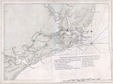 1780 Map of Charlestown South Carolina Johns Island