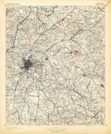 1895 Topo Map of Atlanta Georgia