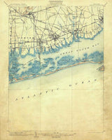 1903 Topo Map of Babylon New York