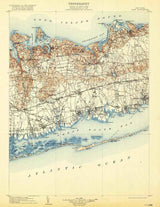 1904 Topo Map of Islip New York