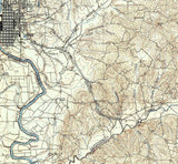 1908 Topo Map of Columbus Georgia