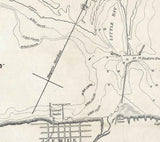 1841 Map of Presque ile Bay & Erie Harbor Lake Erie