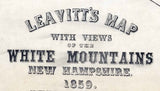 1859 Map & Views of The White Mountains of New Hampshire