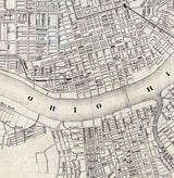 1865 Map of Cincinnati Ohio