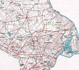 1981 Map of Bucks County Pennsylvania