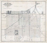 1871 Map of the city of Erie Pennsylvania