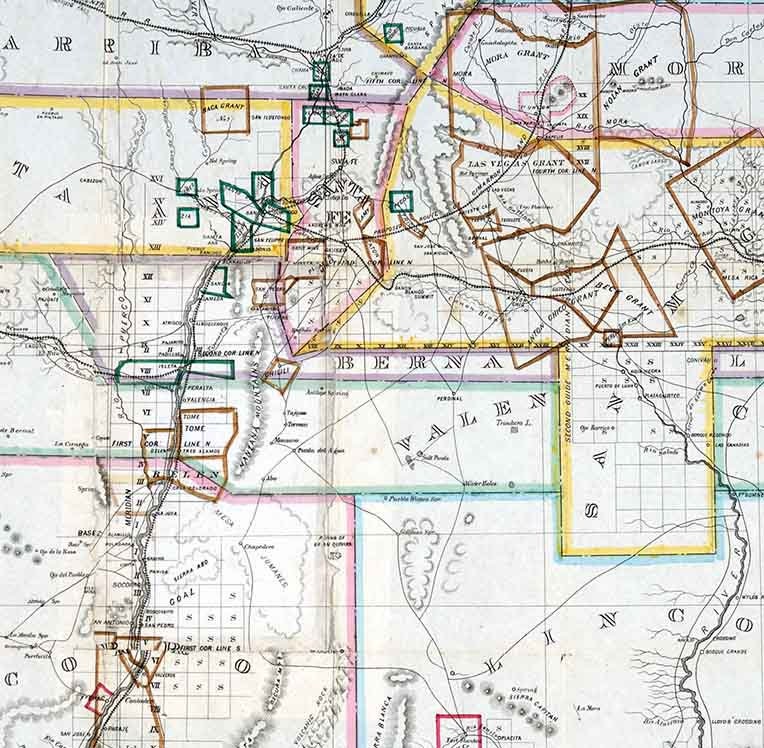 1873 Map of New Mexico