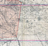 1889 Map of Colfax and Mora County New Mexico