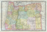 1889 Map of Oregon