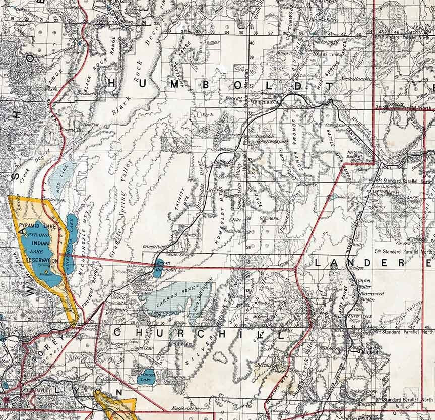 1894 Map of the State of Nebraska