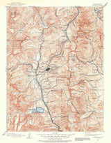 1889 Topo Map of Leadville Colorado