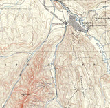 1893 Topo Map of Aspen Colorado Gunnison National Forest