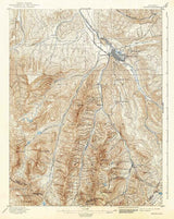 1895 Topo Map of Aspen Colorado