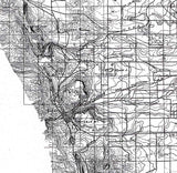 1899 Topo Map of West Denver Colorado