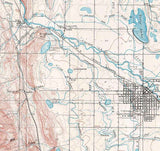 1906 Topo Map of Fort Collins Colorado
