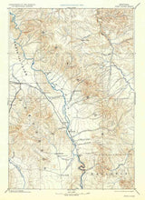 1886 Topo Map of Fort Logan Montana