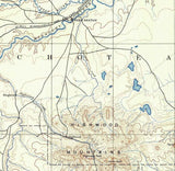 1890 Topo Map of Fort Benton Montana