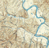 1899 Topo Map of Fortymile Alaska