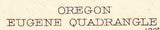 1910 Topo Map of Eugene Oregon