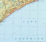 1954 Topo Map of Two Harbors Minnesota Lake Superior