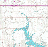 1956 Topo Map of Mae Washington Potholes Reservoir