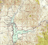 1955 Topo Map of Jamul California Sweetwater Reservoir San Ysidro Mountains