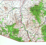 1956 Topo Map of Nogales Arizona Coronado National Forest