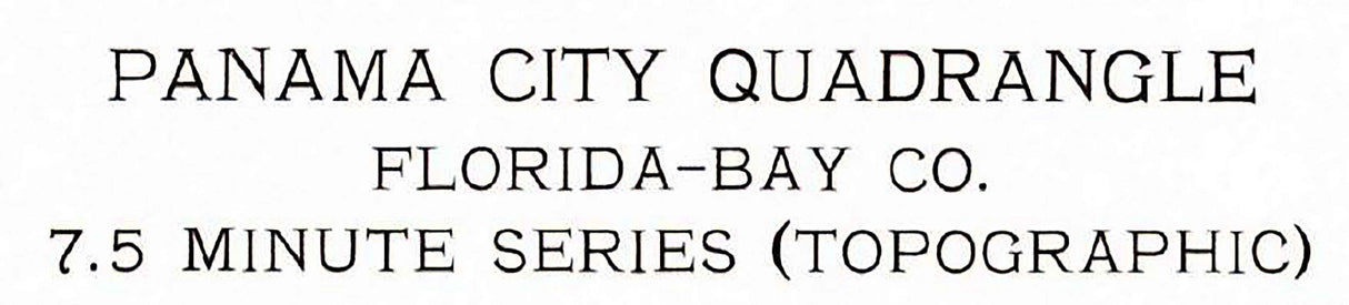 1956 Topo Map of Panama City Florida Tyndall Air Force Base