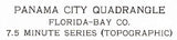 1956 Topo Map of Panama City Florida Tyndall Air Force Base