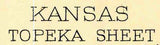 1889 Topo Map of Topeka Kansas Pottawatomie Indian