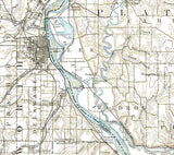 1894 Topo Map of Kansas City Kansas Leavenworth