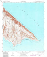 1943 Topo Map of San Clemente Island South California