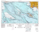 1957 Topo Map of Long Beach California Santa Catalina Island