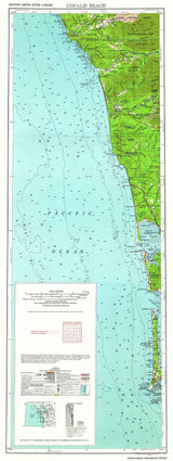 1963 Topo Map of Copalis Beach Washington
