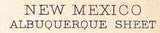 1889 Topo Map of Albuquerque New Mexico Bernalillo