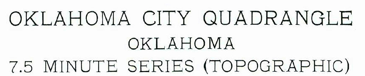 1956 Topo Map of Oklahoma City Oklahoma Mustang