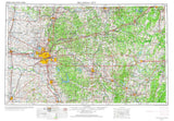 1957 Topo Map of Oklahoma City Oklahoma Shawnee Seminole