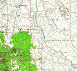 1960 Topo Map of Flagstaff Arizona Navajo Indian Reservation