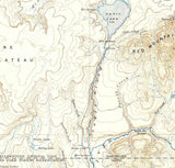 1888 Topo Map of Shoshone Wyoming Yellowstone Lake Snake River