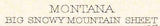 1893 Topo Map of Big Snowy Mountain Montana Yellowstone