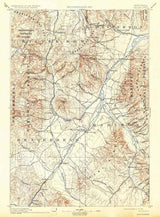 1893 Topo Map of Dillon Montana Beaverhead DeerLodge