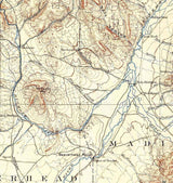 1893 Topo Map of Dillon Montana Beaverhead DeerLodge