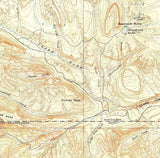 1896 Topo Map of Crandall Creek Wyoming Yellowstone